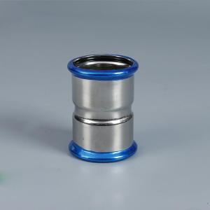 Wholesale SS304L / SS316L Stainless Steel Press Fittings Straight Coupling Fitting Polishing from china suppliers