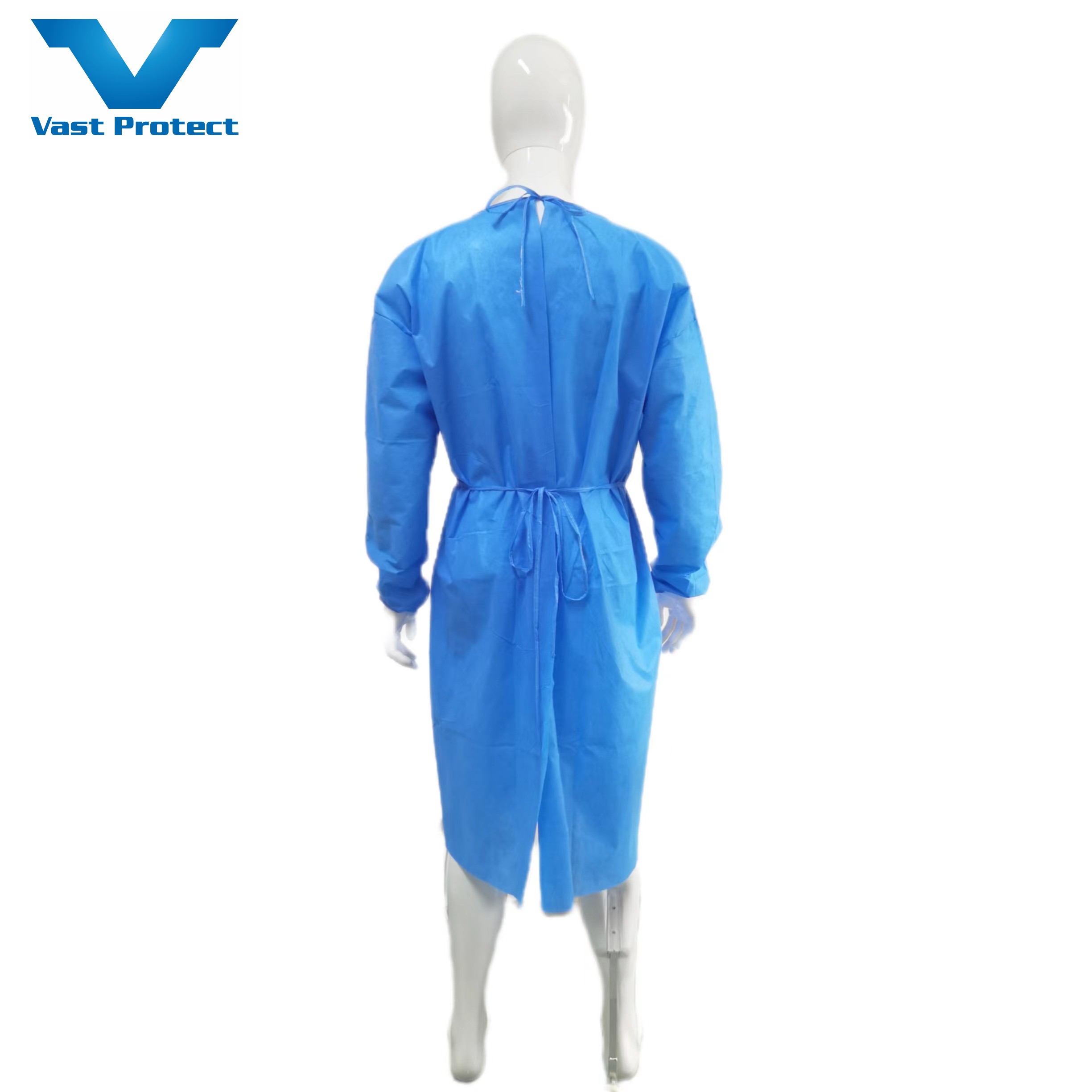 Protective Clothing Preventing Cross Infection Disposable Isolation Gown With SMS