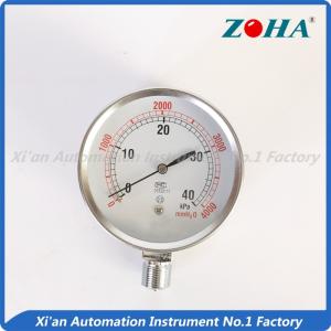 Wholesale Mechanical Oil Pressure Gauge , Steel Water Pressure Gauge Home Depot from china suppliers