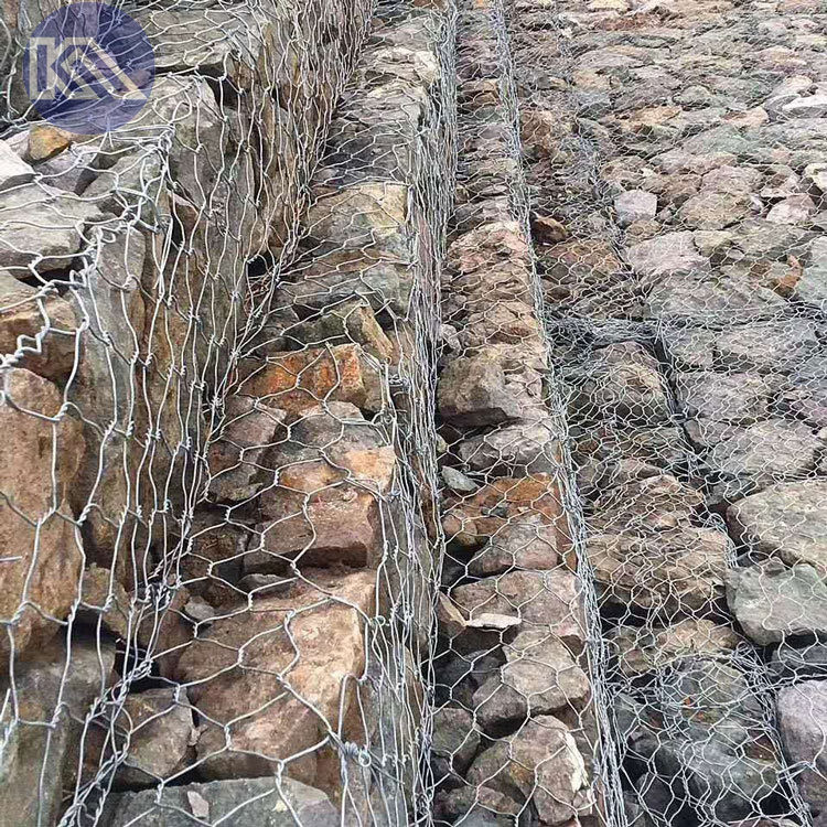Hot Dip Galvanized Stone Cage Retaining Wall For Durable And Eco Friendly Construction