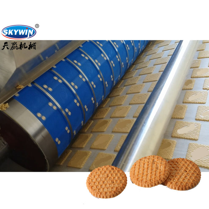 Touch Screen Control Tray Type Biscuits Making Machine 400 MM Width Rotary Moulder