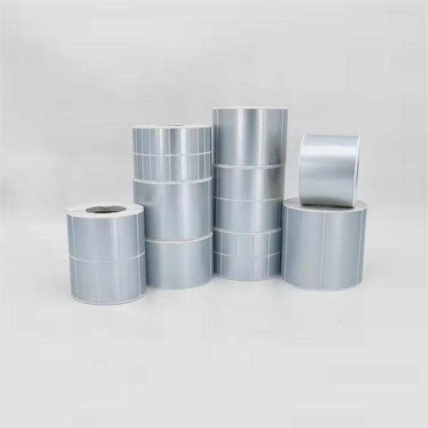 PET PVC Barcode Label Stickers Adhesive Thermal Transfer Glossy Matte Silver