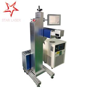 Wholesale Electronic Component Flying Laser Marking Machine Industrial PVC / Cable Etcher from china suppliers