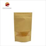 Gravure Printing Kraft Paper Zip Lock Bag Food Packaging CMYK Kraft PE Bag