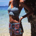 Niris Lingerie New Fashion Knit Crochet Cami Women Bralette Halter Neck Crop