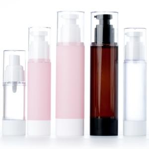 Wholesale Frosted Airless Plastic Lotion Containers , Travel Packing Face Cream Bottle from china suppliers