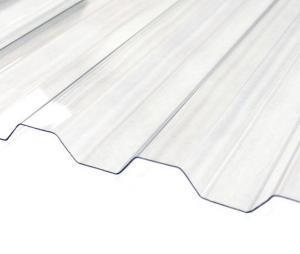 Wholesale UV Protection 50um 0.8mm Polycarbonate Transparent Corrugated Wave Roofing Sheet from china suppliers