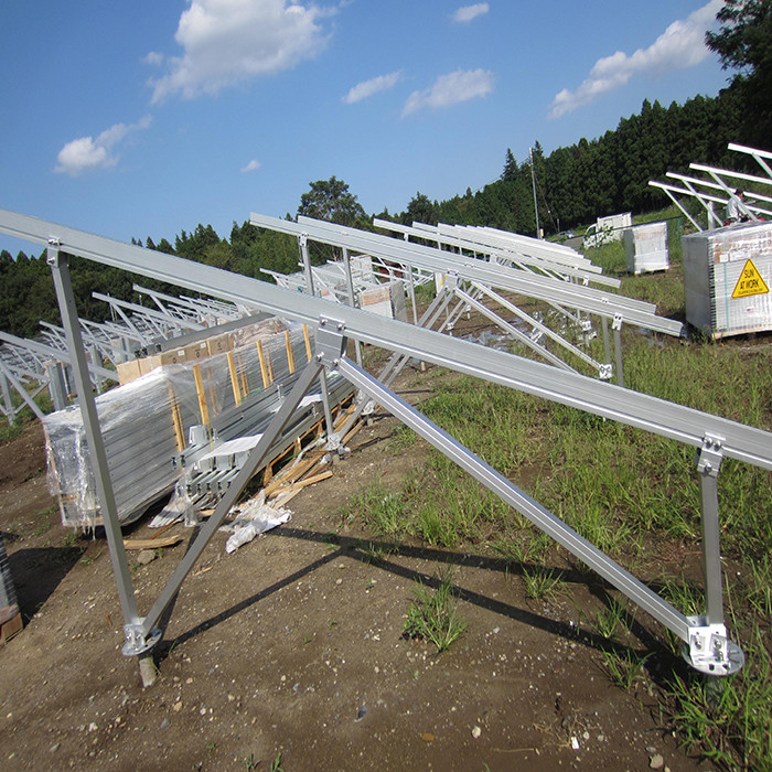 Pre Assembly Solar Racking Systems Foldable Aluminum Solar Panel Support Frame