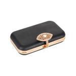 Stone Eye Closure Gold DIY Rectangle Purse Frame 20*12cm