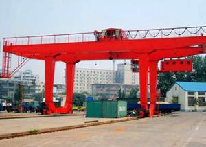 Wholesale PLC Automatic Control Industrial Gantry Crane , Rail Mounted Container RMG Outdoor Gantry Crane from china suppliers