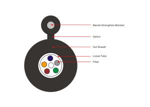Wholesale Factory price GYXTC8S figure 8 Outdoor Fiber Optic Cable with steel wire member from china suppliers