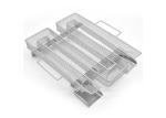 M shape304 Stainless Steel BBQ Grill Cooking Tool Smoker For Salmon Bacon Fish