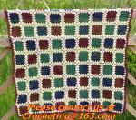 rustic handmade knitted crochet towel blanket carpet tablecrochet blanket sofa