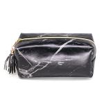 Wear Resistant Travel Portable Marble PU Makeup Bag
