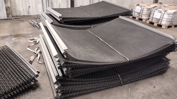 Color Painted 16mm Woven Wire Screen For Crusher