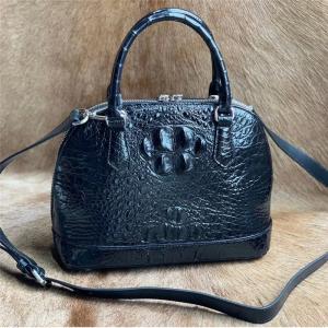 Wholesale Authentic Exotic Crocodile Skin Women's Shell Purse Genuine Alligator Leather Female Handbag Lady Single Shoulder Bag from china suppliers
