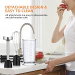 Anti Splash Stainless Steel Stick Blender Low Nosie Multipurpose Manual Blender