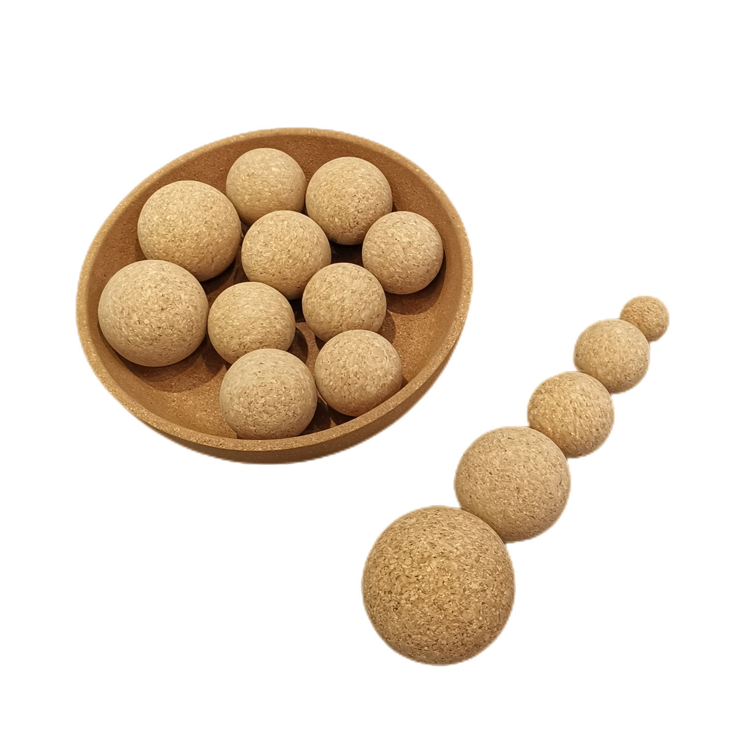 Wholesale Eco-Friendly Yoga Pilates Practice Cork Yoga Ball
