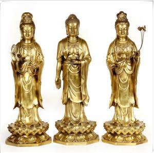 Wholesale Realistic Ancient Outdoor Brass Statue Sculptures Decoration For Public from china suppliers