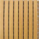 Interior Decoration Sound Absorb Wooden Grooved Acoustic Panels