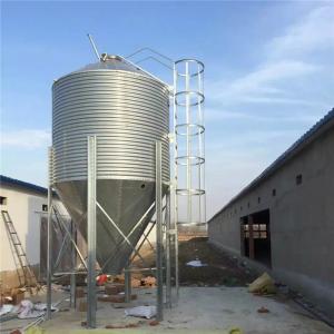 Wholesale 1 - 3mm Thickness Chicken Feed Silo , Galvanized Chicken Farm Equipment from china suppliers