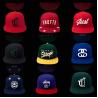 Buy cheap Custom 3d Puff Embroidery Flat Brim Snapback Hats Black Red Blue Color from wholesalers