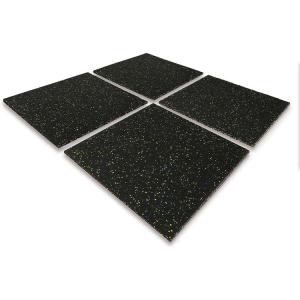 Wholesale 25mm 4pcs Eco Sports Outdoor Interlocking Tiles 20&quot;X20&quot;X1'' Thick Interlocking Rubber Gym Flooring from china suppliers