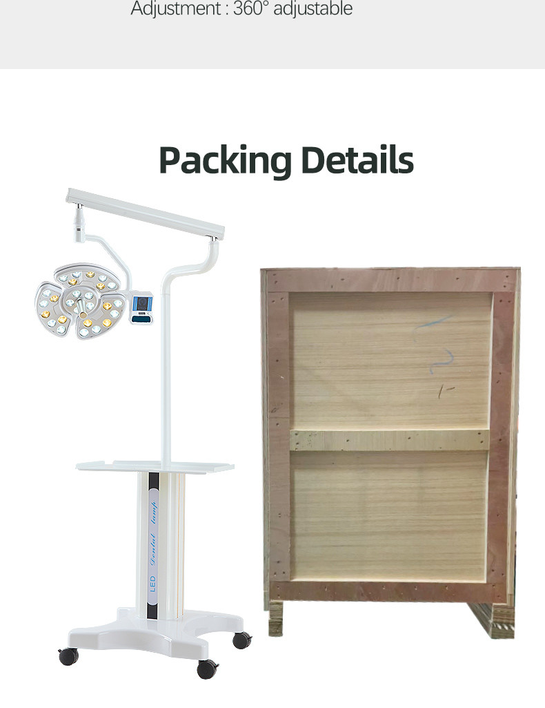 Floor Standing Type Implant Operation Surgical LED Light 4000-5500K Color Temperature