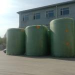 Vertical Round FRP Chemical Tank Industrial Easy Installation 3000mm