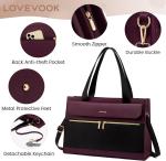 LOVEVOOK LAPTOP BAG FOR WOMEN 15.6 INCH LAPTOP TOTE WORK BAG PROFESSIONAL