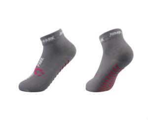 Wholesale Jump Street Malaysia Gray Breathable Kids Trampoline Socks With Rubber Grip Custom Size from china suppliers