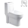 Buy cheap UPC 300 400mm Roughing In 1 Piece Dual Flush Toilet Bowl Self Cleaning Glaze from wholesalers