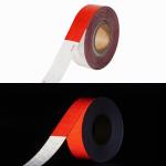White Red Conspicuity Prismatic Truck Warning DOT Reflective Tape
