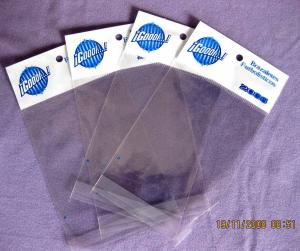 Wholesale High Clear Small BOPP Plastic Bags With Hanger Hole For Gift Packaging from china suppliers