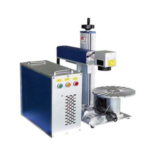 Wholesale Highly Desktop Portable Mini Mopa Fiber Laser Marking Machine 20W 30W 50W 100W for Metal Pen Plastic Wood Jewelry Button from china suppliers