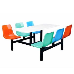 Wholesale 35mm Fibreglass Dining Table With Sturdy Metal Legs 6 Seats from china suppliers