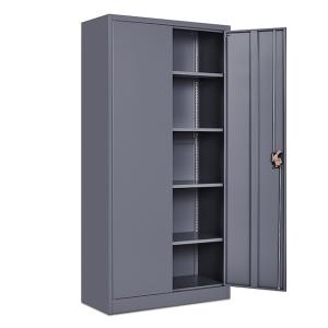 Wholesale Industrial Full Height Swing 2 Door Cupboard Metal File Documents Storage from china suppliers