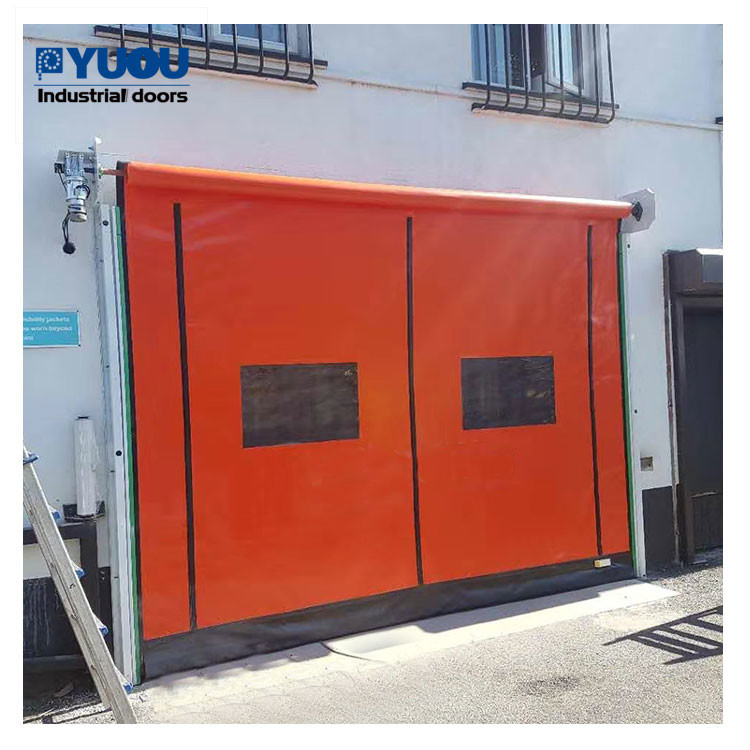 5000mm PVC High Speed Roller Shutter Door 50Hz Self Repairing