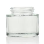 Factory Price Wholesale Clear Cream Cosmetic Container Glass 50ml Cosmetic Jar