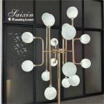 Saixin Custom Wedding LED Light Ball Lamp Decoration Metal Wedding Centerpiece