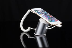 Wholesale COMER Retail shop anti-theft alarm smart phone counter display stands with charging cord from china suppliers