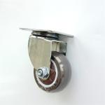 Rubber Swivel Heavy Duty Caster Wheel Flat Plate Stem