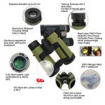Compact 10x42 Deer Hunting Binoculars Long Range Waterproof Marine Binoculars