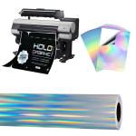 Pigment Dye Inkjet Label Material Waterproof 80mic PET Rainbow Self-adhesive