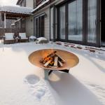 Corten Steel/Weathering Steel 1000mm BBQ Brazier Fire Pits Customized