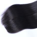 7A Straight Brazilian Hair Bundles With Closure , Grade 7A Human Hair