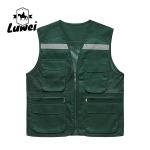 High Quality Utility Mesh Vest Outerwear Men's Work-wear Sleeveless Multi Pocket