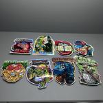 Smell Proof Die Cut Mylar Bags Holographic 3.5g Zipper Irregular Shape Bags