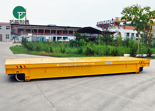 20T Industrial Bay To Bay Battery Driven Mold Transport Cart On Curved Rails
