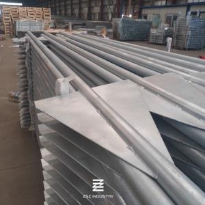Wholesale Wing Post Iron Tube zinc thickness reach 60-70 μm Galvanizing Fence Panel Metal Fence Posts from china suppliers